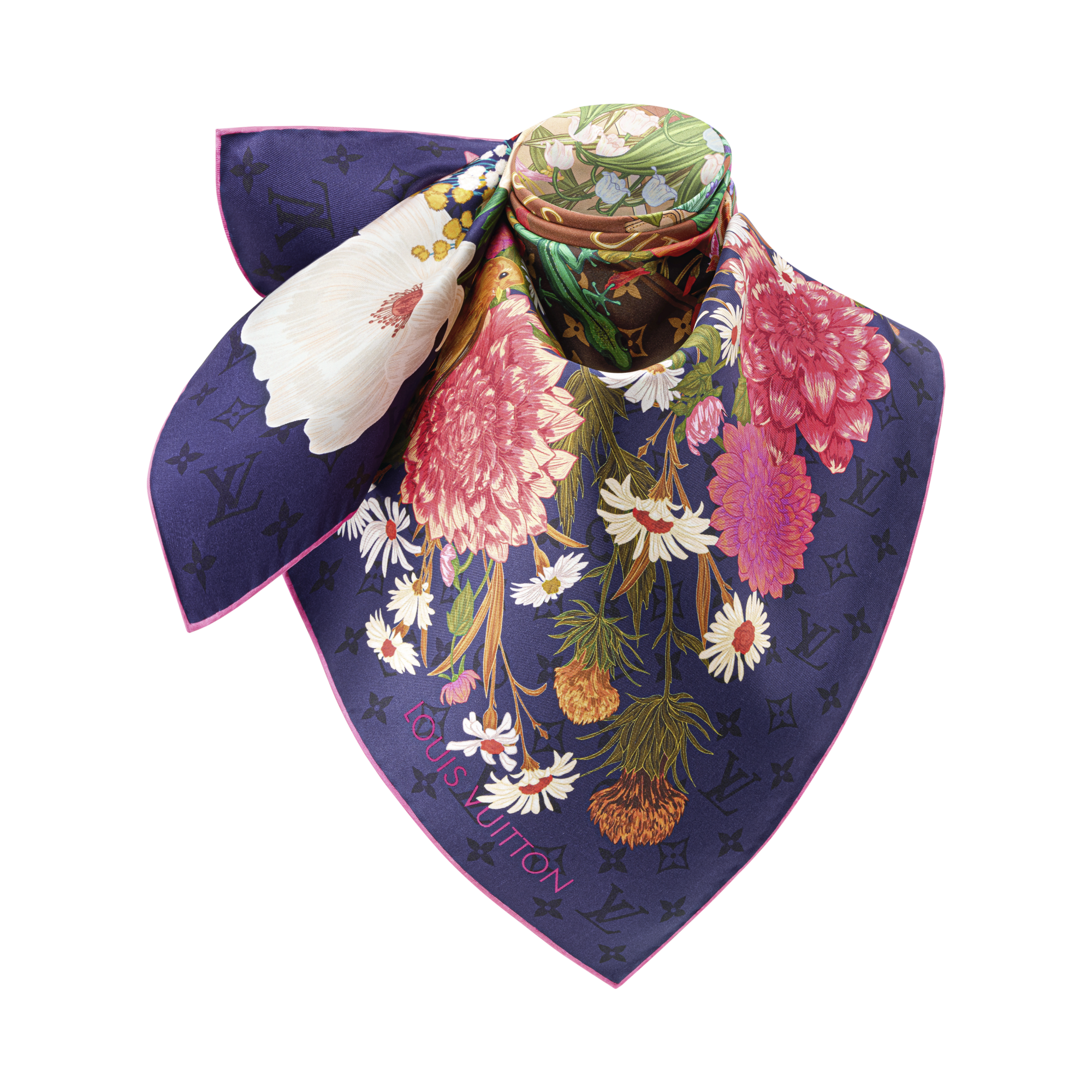 LV En Fleurs Square 90 S00 - Women - Accessories | LOUIS VUITTON ®